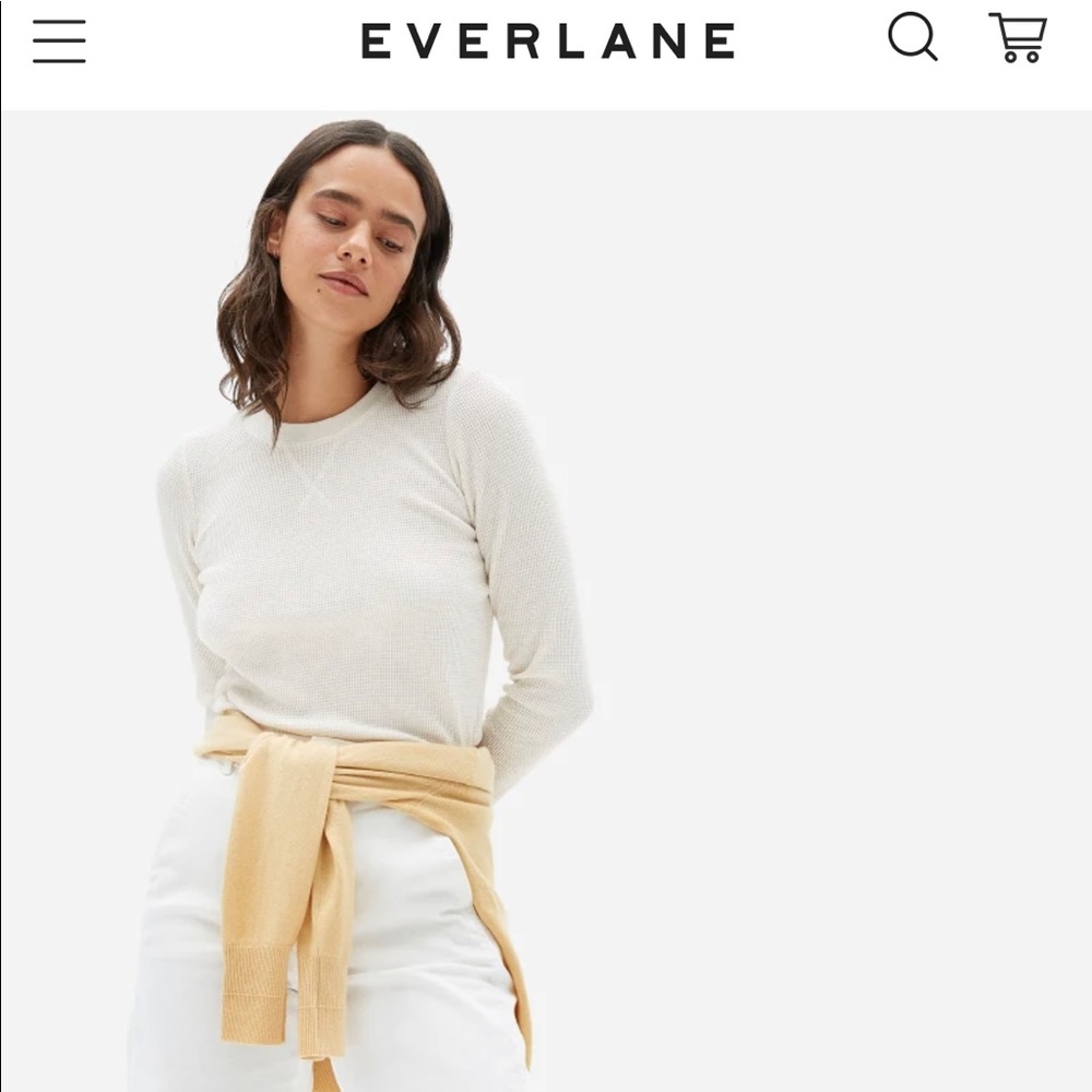 Everlane Long-Sleeve Thermal Waffle Tee